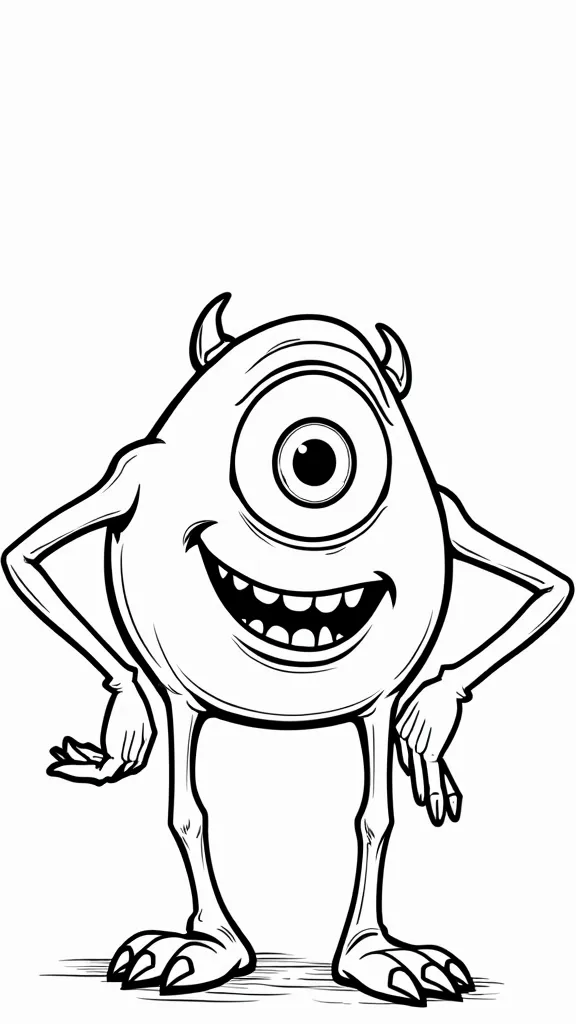 coloriage mike wazowski